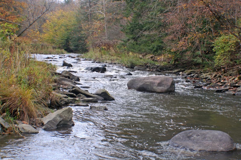 12 acres Waterfall in Ossian NY Lower Canaseraga Falls on Canaseraga
