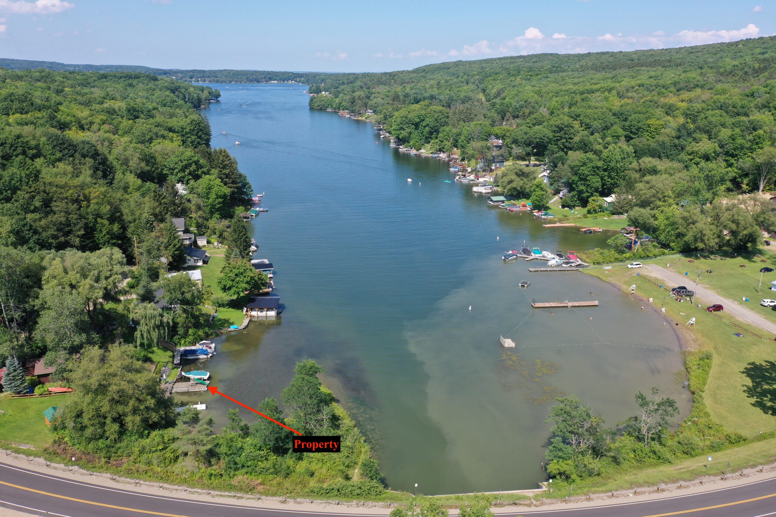 Lakefront Cottage with Dock on Rushford Lake in Rushford NY 8270 Trail