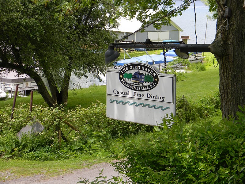 Restaurant on Skaneateles Lake Glen Haven Restaurant NY LandQuest